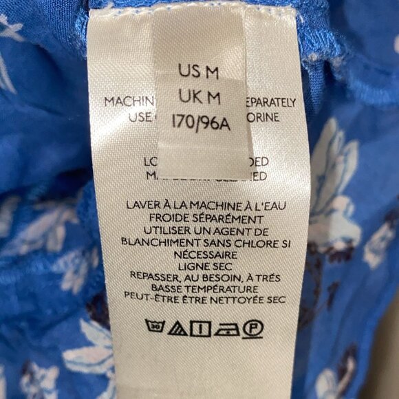 Free People Amanda Ruffle Detail Wrap Blouse in Blue - Picture 3 of 6